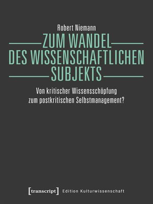 cover image of Zum Wandel des wissenschaftlichen Subjekts